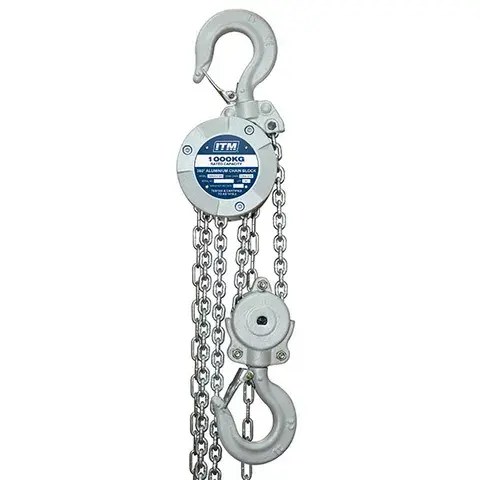 ITM Chain Block, Aluminium 360 Degree, 1000kg, 3 Metre Lift - SKU ITM:TM9026-01003