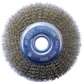Josco Tomcat Brumby 150mm x 12mm Crimped Wheel Brush - SKU Josco Tomcat Brumby:TWB15012
