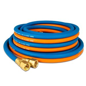 Twin Gas Hose Oxygen & LPG 5m - SKU UNIMIG:UFLPGTH5M