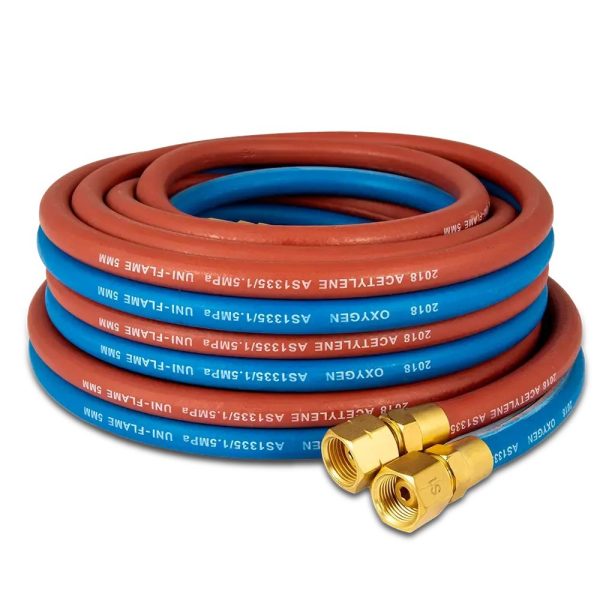 Twin Gas Hose Oxygen & Acetylene 10m - SKU UNIMIG:UFTH10M