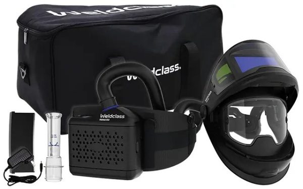 Weldclass PROMAX 850R PAPR Flip-Up With R50 Respirator Welding Helmet - SKU Weldclass:WC-06702