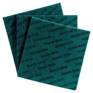 3M Abrasive Scotch-Brite General Purpose Scour Hand Pads 230mm x 150mm XE00600002 Pack of 10 - SKU 3M Abrasive:XE00600002