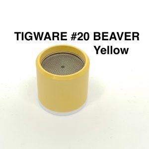 Tigware DC TIG Ceramic Nozzles - Super Tough Yellow Size 20 For 9 Series Torch - SKU Tigware:Yellowceramic20